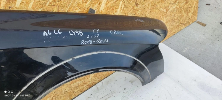 BŁOTNIK PRAWY PRZÓD AUDI A6 C6 LIFT LY9B 08-11ORG