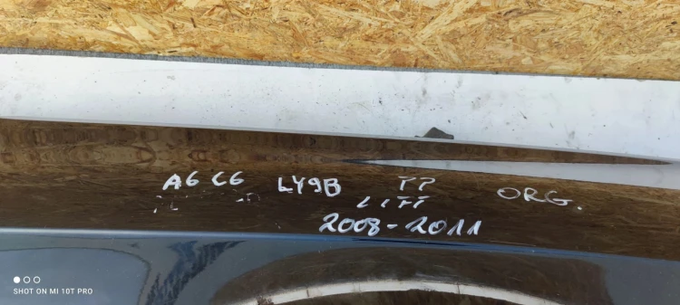 BŁOTNIK PRAWY PRZÓD AUDI A6 C6 LIFT LY9B 08-11ORG