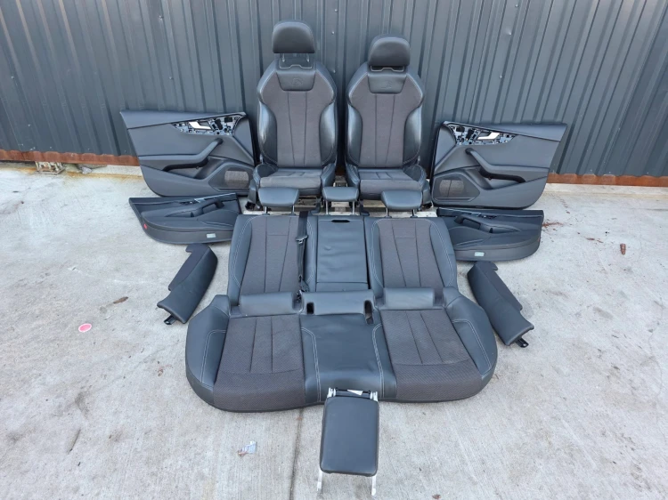 FOTEL FOTELE SKÓRA + MATERIAŁ KOMPLET S LINE AUDI A4 B9 SEDAN AVANT !!! *3
