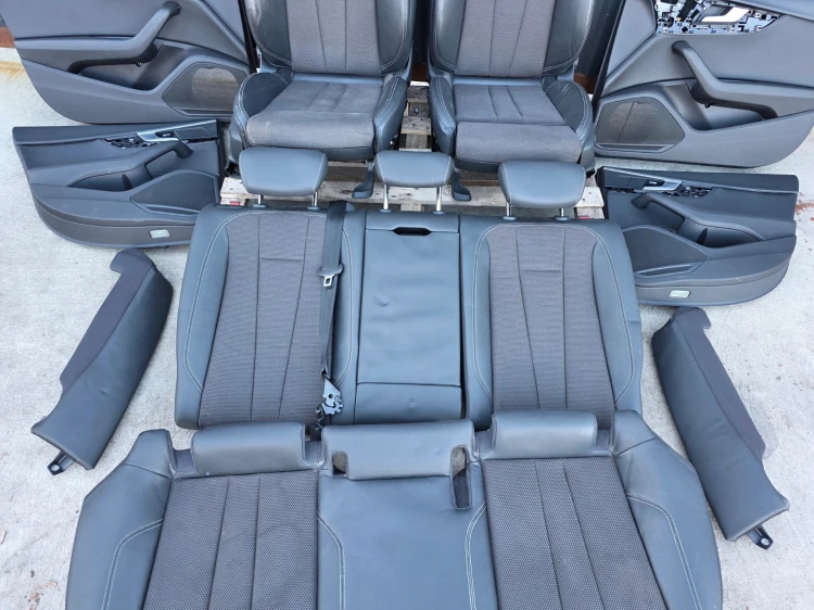 FOTEL FOTELE SKÓRA + MATERIAŁ KOMPLET S LINE AUDI A4 B9 SEDAN AVANT !!! *3