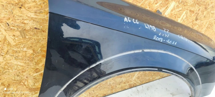 BŁOTNIK PRAWY PRZÓD AUDI A6 C6 LIFT LY9B 08-11ORG