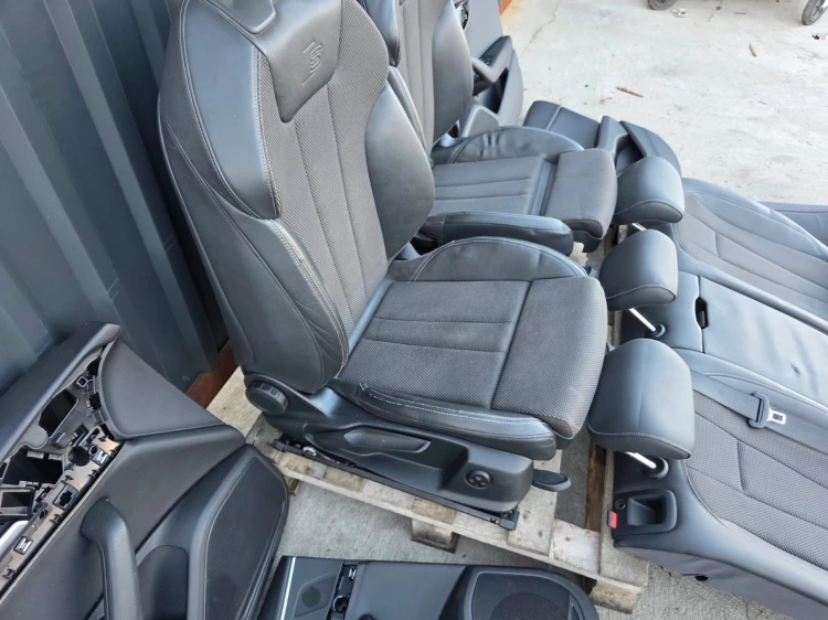 FOTEL FOTELE SKÓRA + MATERIAŁ KOMPLET S LINE AUDI A4 B9 SEDAN AVANT !!! *3