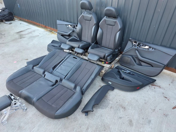 FOTEL FOTELE SKÓRA + MATERIAŁ KOMPLET S LINE AUDI A4 B9 SEDAN AVANT !!! *3