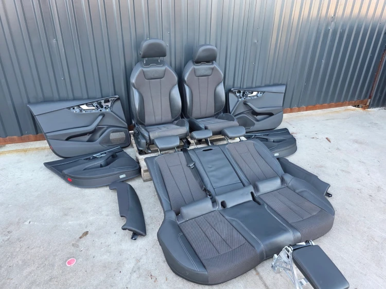 FOTEL FOTELE SKÓRA + MATERIAŁ KOMPLET S LINE AUDI A4 B9 SEDAN AVANT !!! *3