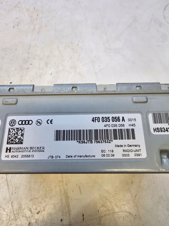 TUNER RADIOWY MODUŁ RADIA AUDI A4 A5 A6 4F0035056A