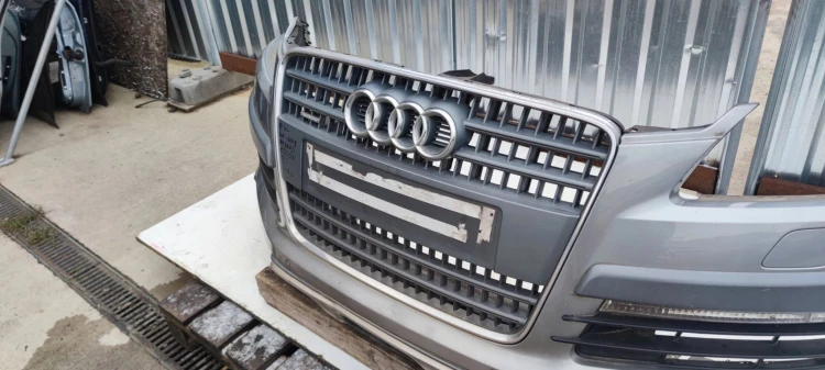 ZDERZAK PRZÓD AUDI Q7 4L CROSS OFF ROAD SPRYSKI PDC LY7G KOMPLET ORYGINAŁ !