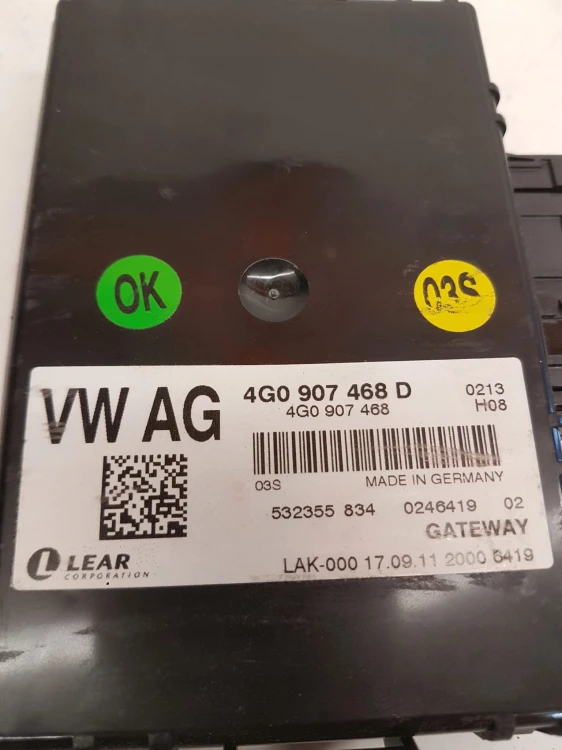MODUŁ STEROWNIK GATEWAY AUDI A6 C7 A7 4G0907468D