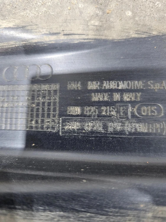 OSŁONA PODWOZIA TYŁ AUDI A4 B9 8W0825215E