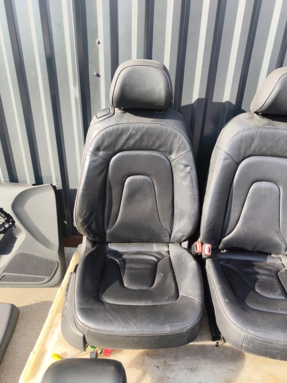 FOTEL FOTELE AUDI A5 8T COUPE SKÓRA PEŁNA ELEKTRYKA GRZANE KOMPLET *3*!!!