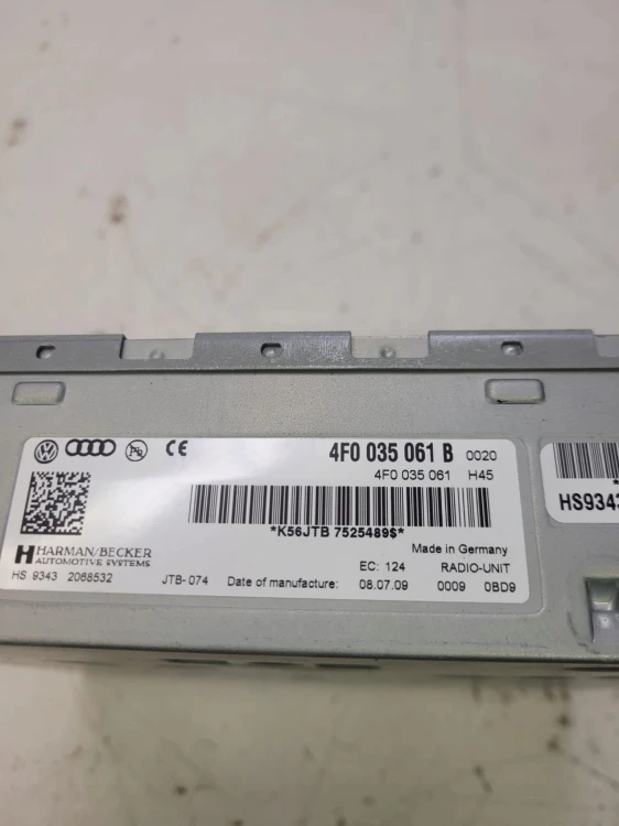TUNER RADIOWY MODUŁ RADIA AUDI A5 Q5 A4 4F0035061B