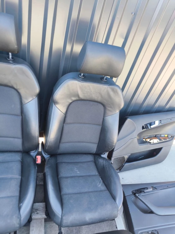 FOTEL FOTELE AUDI A3 8P SKÓRA KUBEŁKI SPORTBACK 5-DRZWI S LINE PÓŁ SKÓRA