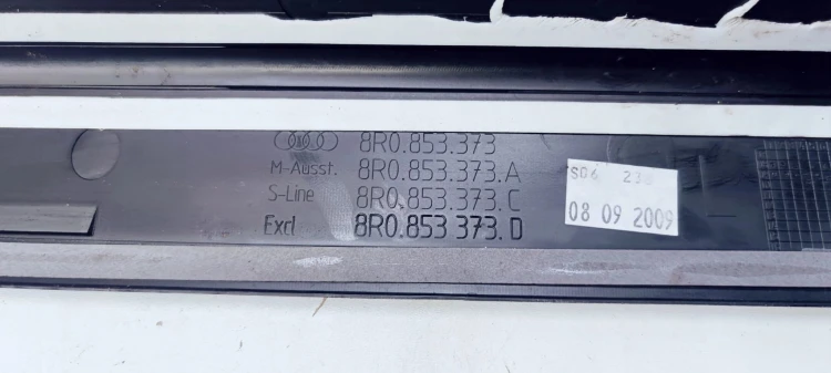 LISTWA LISTWY PROGOWE S LINE AUDI Q5 8R ORYGINAŁ