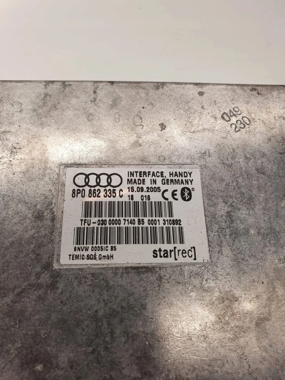 MODUŁ BLUETOOTH TELEFONU AUDI A3 A4 A6 8P0862335C