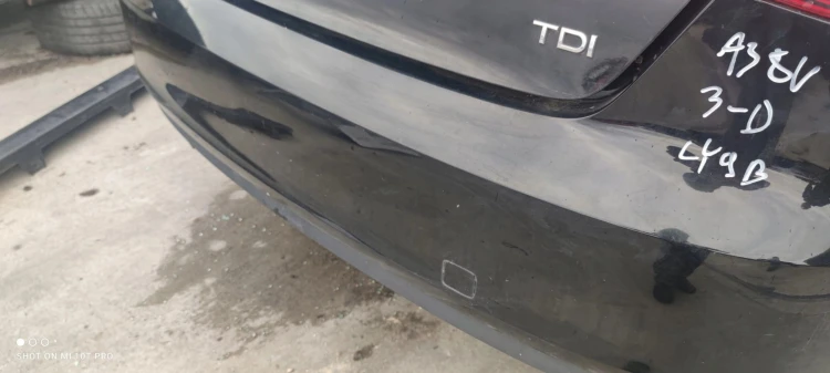 ZDERZAK TYŁ AUDI A3 8V3 3-DRZWI LY9B ORYGINAŁ