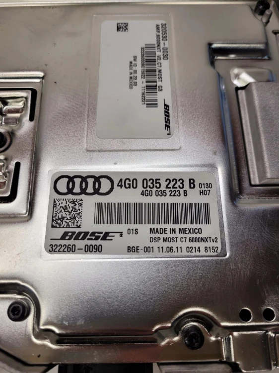WZMACNIACZ BOSE AUDI A6 C7 A7 A8 D4 4G0035223B