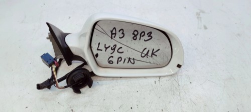 LUSTERKO ZEWNĘTRZNE PRAWE AUDI A3 8P LIFT 8P3 6 PIN LY9C UK
