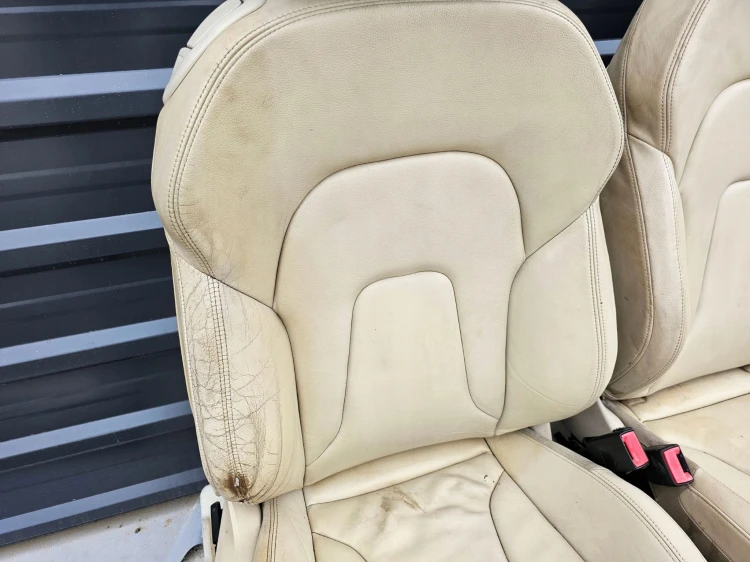 FOTEL FOTELE AUDI A5 SKÓRA COUPE JASNA SKÓRA KPL