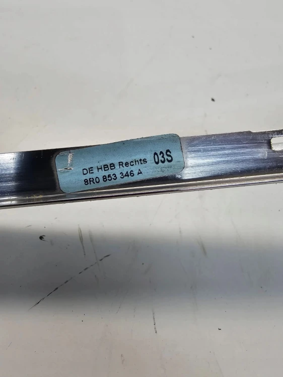 LISTWA SZYBY KAROSERYJNEJ CHROM PRAWY TYŁ AUDI Q5 8R 8R0853346A