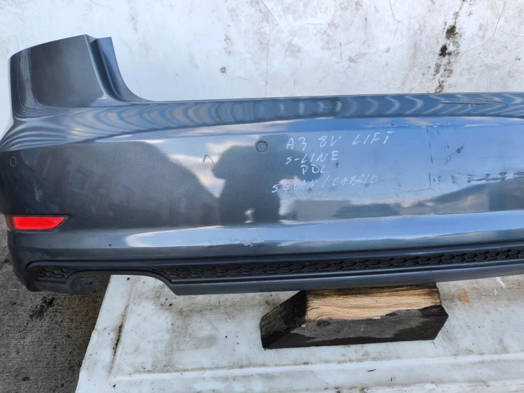 ZDERZAK TYŁ AUDI A3 8V SEDAN CABRIO PDC LZ7S ORYGINAŁ KOMPLETNY !!!