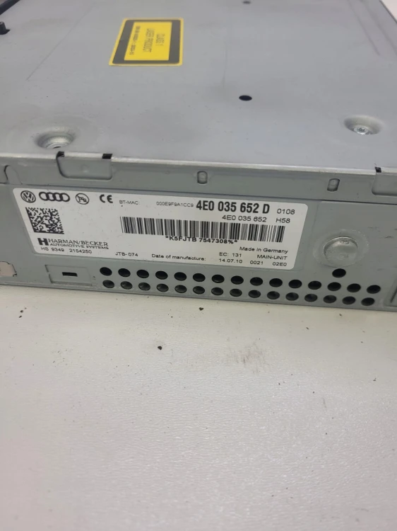 CZYTNIK MMI 3G MULTIMEDIA AUDI Q7 A6 C6 4E0035652D