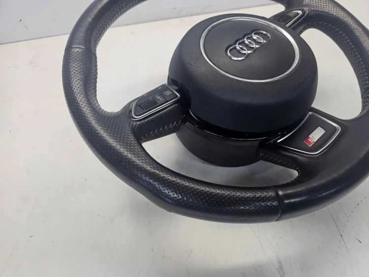 KIEROWNICA SKÓRA MULTIFUNKCJA AUDI Q3 8U 8U0419091R S-LINE KOMPLET