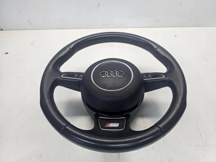KIEROWNICA SKÓRA MULTIFUNKCJA AUDI Q3 8U 8U0419091R S-LINE KOMPLET
