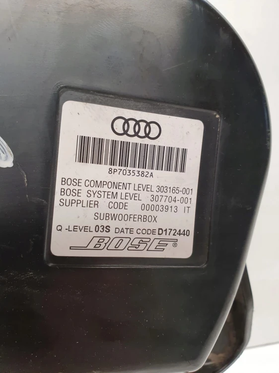 SUBWOOFER TUBA GŁOŚNIK AUDI A3 8P 8P7035382A