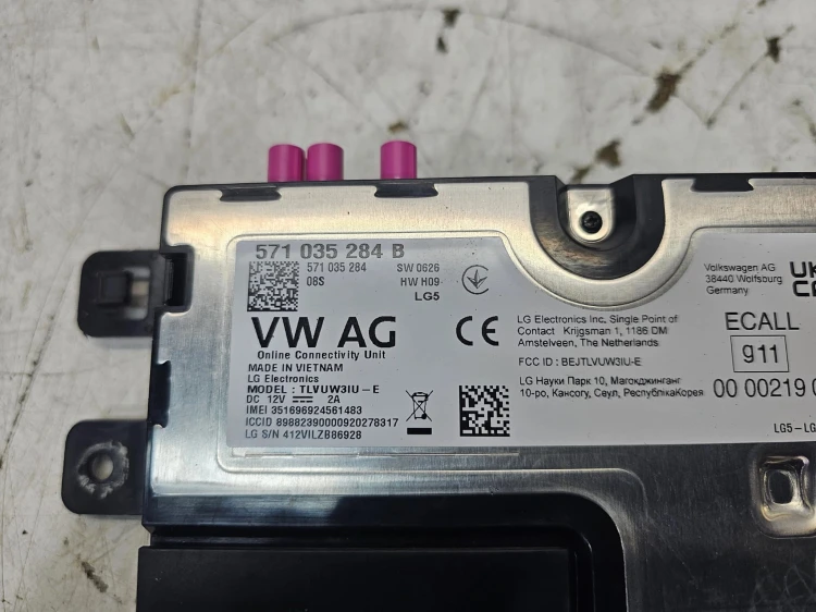 STEROWNIK MODUŁ USŁUG ONLINE AUDI A3 8Y VW SEAT SKODA 571035284B