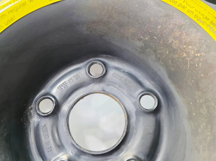 KOŁO DOJAZDOWE DOJAZDÓWKA AUDI A4 B6 B7 8E0601027C R17 5X112 ET35