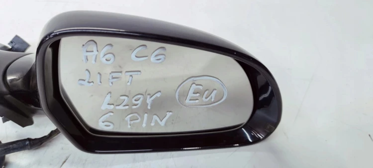 LUSTERKO ZEWNĘTRZNE PRAWE AUDI A6 C6 LIFT LZ9Y UK 6-PIN