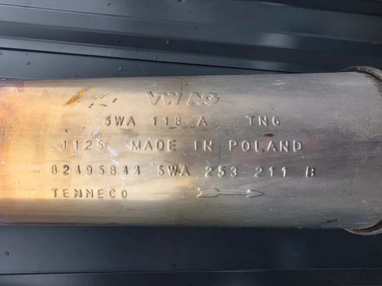 TŁUMIK WYDECH AUDI A3 8Y VOLKSWAGEN SEAT SKODA 5WA253611C 5Q0253411BG