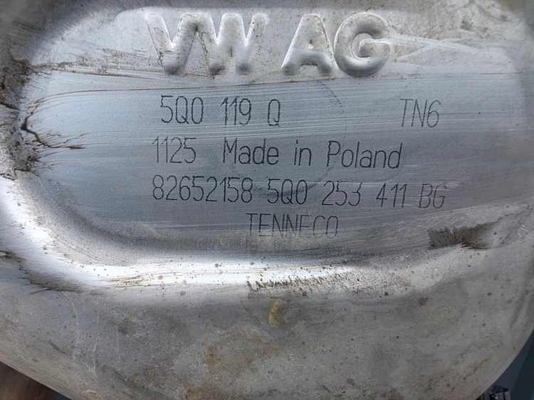 TŁUMIK WYDECH AUDI A3 8Y VOLKSWAGEN SEAT SKODA 5WA253611C 5Q0253411BG