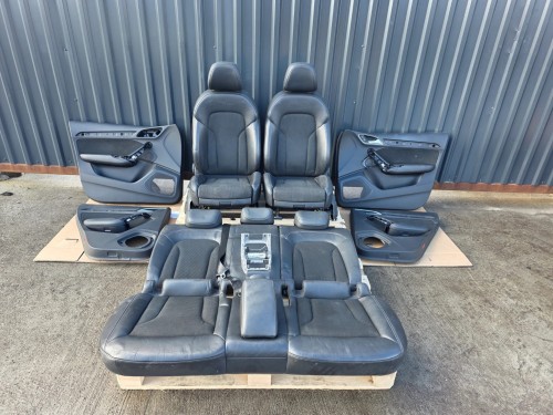 FOTEL FOTELE AUDI Q3 8U S LINE SKÓRA + MATERIAŁ KOMPLET !!!