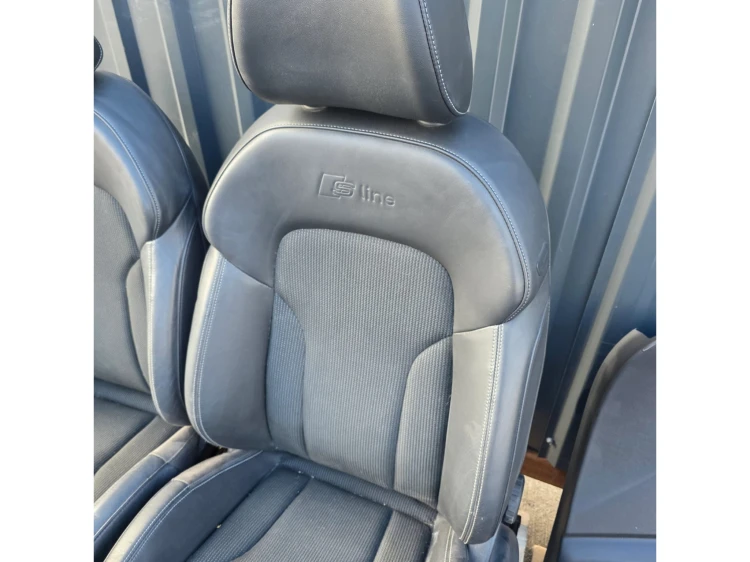 FOTEL FOTELE AUDI Q3 8U S LINE SKÓRA + MATERIAŁ KOMPLET !!!