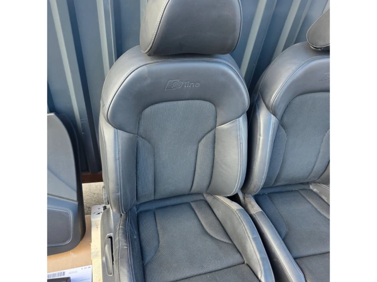 FOTEL FOTELE AUDI Q3 8U S LINE SKÓRA + MATERIAŁ KOMPLET !!!