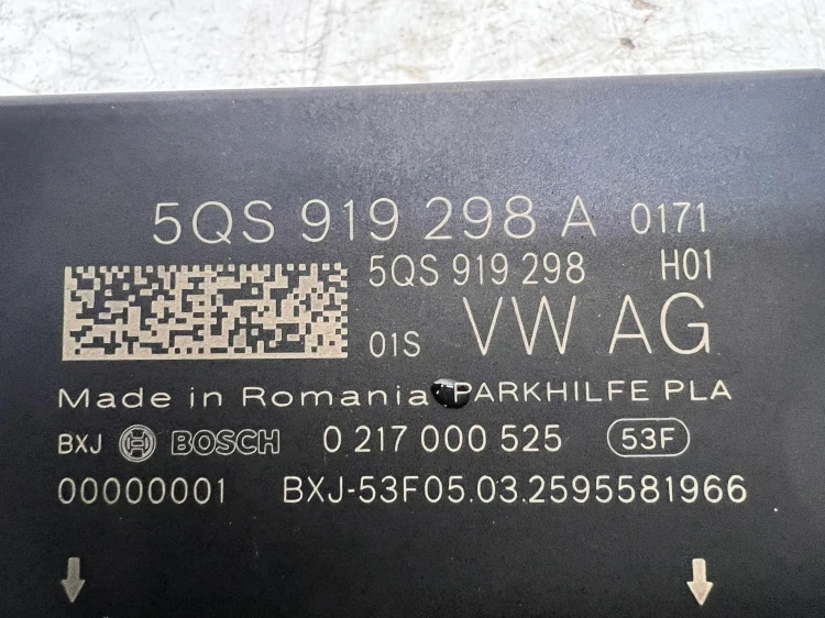 STEROWNIK MODUŁ CZUJNIKÓW PARKOWANIA PDC AUDI A3 8Y 5QS919298A 5QS919298