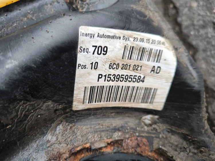 BAK ZBIORNIK PALIWA AUDI A1 8X VW SEAT SKODA 6C0201021AD BEZNYZNA ORYGIANŁ