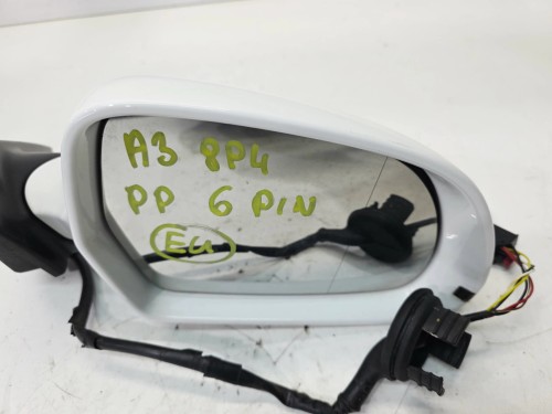 LUSTERKO ZEWNĘTRZNE PRAWY PRZÓD AUDI A3 8P LIFT LY9C 6 PIN 8P4 EUROPA