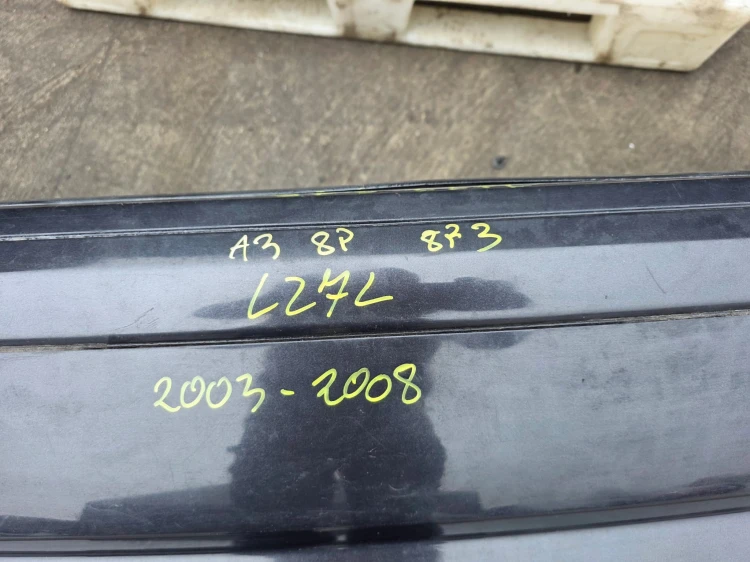 ZDERZAK TYŁ AUDI A3 8P 3-DRZWI 3D LZ7L 2003-2008 KOMPLETNY !!!