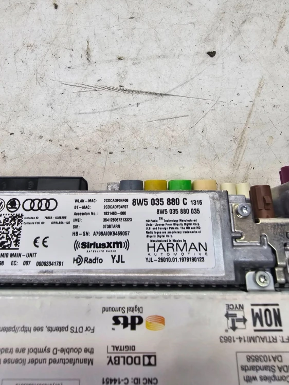 JEDNOSTKA MMI CZYTNIK AUDI Q5 FY 80A A4 B9 A5 8W 8W5035880C