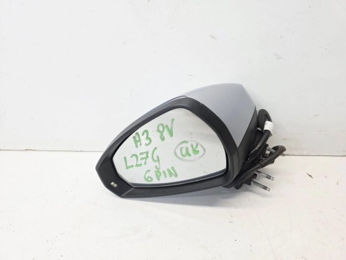 LUSTERKO ZEWNĘTRZNE LEWE AUDI A3 8V 8V3 8V4 LZ7G 6 PIN UK