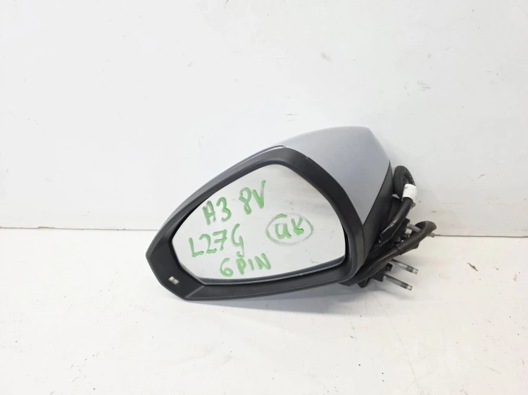 LUSTERKO ZEWNĘTRZNE LEWE AUDI A3 8V 8V3 8V4 LZ7G 6 PIN UK