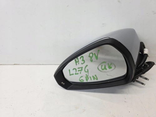 LUSTERKO ZEWNĘTRZNE LEWE AUDI A3 8V 8V3 8V4 LZ7G 6 PIN UK