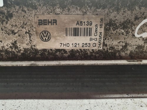 CHŁODNICA WODY VW TRNASPORTER 2,5 TDI 7H0121253G