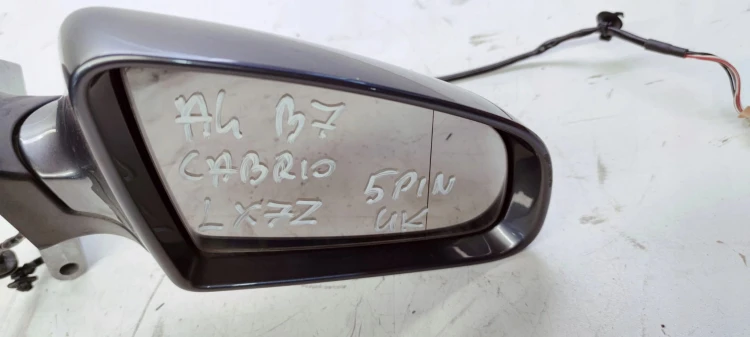 LUSTERKO PRAWE AUDI A4 B6 B7 CABRIO UK 5PIN LX7Z