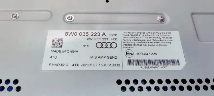 WZMACNIACZ BANG & OLUFSEN AUDI A4 A5 Q5 8W0035223A