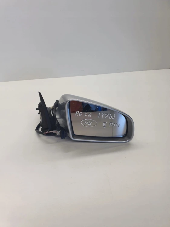 LUSTERKO ZEWNĘTRZNE PRAWE AUDI A6 C6 LY7W 5PIN UK