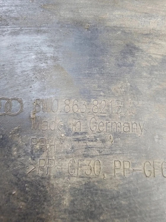 OSŁONA PŁYTA POD SILNIK AUDI A4 B9 8W0863821B