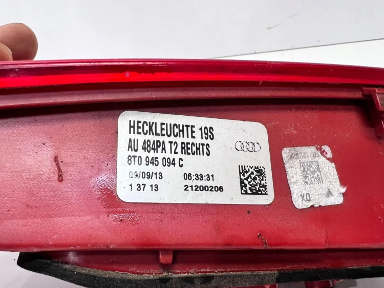 LAMPA PRAWY TYŁ Z KLAPY LED AUDI A5 8T LIFT 8T0945094C USZKODZONA