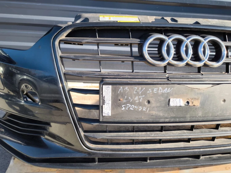 ZDERZAK PRZÓD KOMPLETNY AUDI A3 8V *** SEDAN *** LY9T 2011-2016